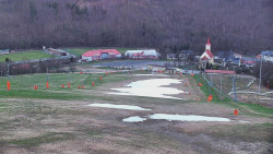 Horní část sjezdovky skiareálu Hlubočky