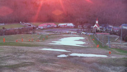 Horní část sjezdovky skiareálu Hlubočky