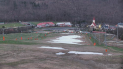 Horní část sjezdovky skiareálu Hlubočky