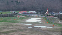 Horní část sjezdovky skiareálu Hlubočky