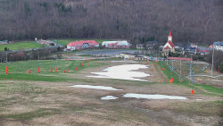 Horní část sjezdovky skiareálu Hlubočky