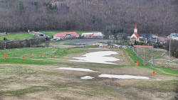Horní část sjezdovky skiareálu Hlubočky