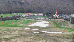 Horní část sjezdovky skiareálu Hlubočky