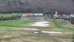 Horní část sjezdovky skiareálu Hlubočky