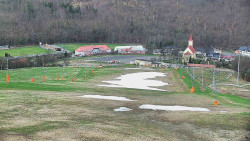 Horní část sjezdovky skiareálu Hlubočky