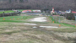 Horní část sjezdovky skiareálu Hlubočky