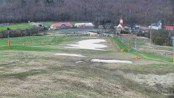 Horní část sjezdovky skiareálu Hlubočky