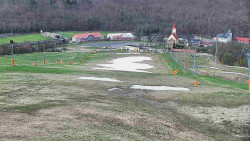 Horní část sjezdovky skiareálu Hlubočky