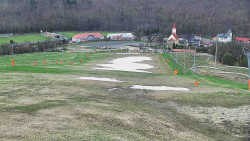 Horní část sjezdovky skiareálu Hlubočky