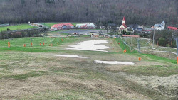 Horní část sjezdovky skiareálu Hlubočky