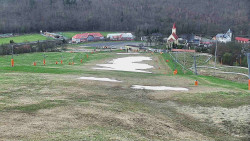 Horní část sjezdovky skiareálu Hlubočky