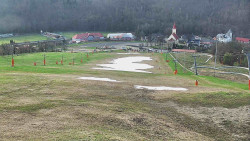 Horní část sjezdovky skiareálu Hlubočky