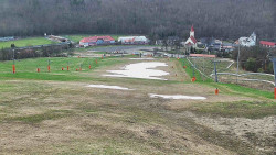 Horní část sjezdovky skiareálu Hlubočky