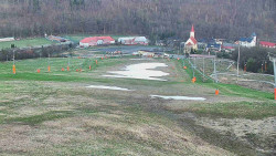 Horní část sjezdovky skiareálu Hlubočky