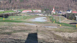 Horní část sjezdovky skiareálu Hlubočky