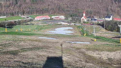 Horní část sjezdovky skiareálu Hlubočky