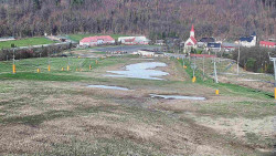 Horní část sjezdovky skiareálu Hlubočky