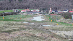 Horní část sjezdovky skiareálu Hlubočky