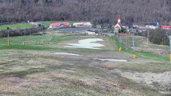 Horní část sjezdovky skiareálu Hlubočky