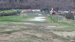 Horní část sjezdovky skiareálu Hlubočky