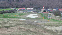 Horní část sjezdovky skiareálu Hlubočky