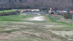 Horní část sjezdovky skiareálu Hlubočky