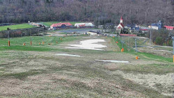 Horní část sjezdovky skiareálu Hlubočky