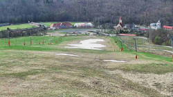 Horní část sjezdovky skiareálu Hlubočky