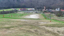 Horní část sjezdovky skiareálu Hlubočky