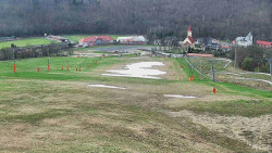 Horní část sjezdovky skiareálu Hlubočky