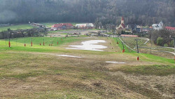 Horní část sjezdovky skiareálu Hlubočky