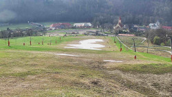 Horní část sjezdovky skiareálu Hlubočky