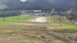 Horní část sjezdovky skiareálu Hlubočky