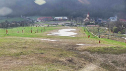 Horní část sjezdovky skiareálu Hlubočky