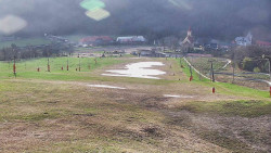 Horní část sjezdovky skiareálu Hlubočky