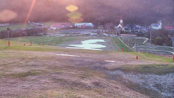 Horní část sjezdovky skiareálu Hlubočky