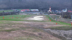 Horní část sjezdovky skiareálu Hlubočky