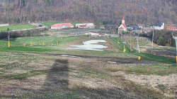 Horní část sjezdovky skiareálu Hlubočky