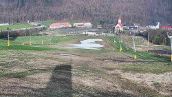 Horní část sjezdovky skiareálu Hlubočky