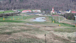 Horní část sjezdovky skiareálu Hlubočky