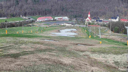 Horní část sjezdovky skiareálu Hlubočky