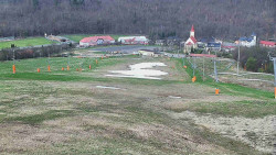 Horní část sjezdovky skiareálu Hlubočky