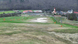 Horní část sjezdovky skiareálu Hlubočky