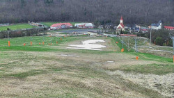 Horní část sjezdovky skiareálu Hlubočky