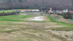 Horní část sjezdovky skiareálu Hlubočky