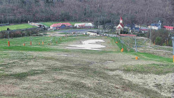 Horní část sjezdovky skiareálu Hlubočky