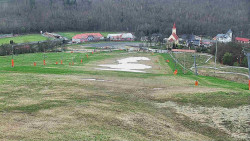 Horní část sjezdovky skiareálu Hlubočky