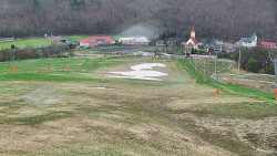 Horní část sjezdovky skiareálu Hlubočky