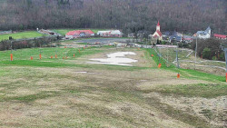 Horní část sjezdovky skiareálu Hlubočky