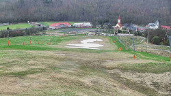 Horní část sjezdovky skiareálu Hlubočky